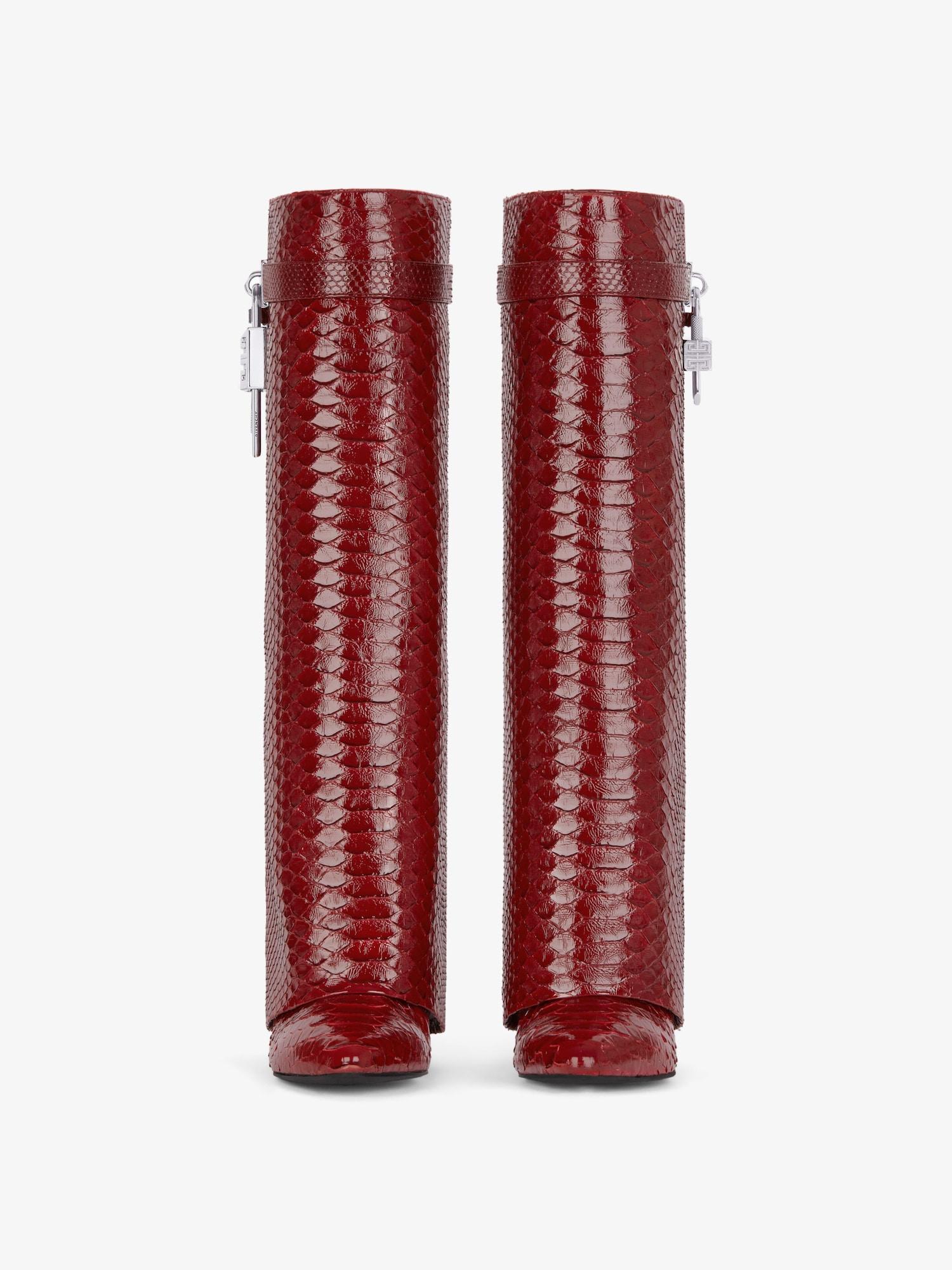 Shark Lock boots in python Product Image