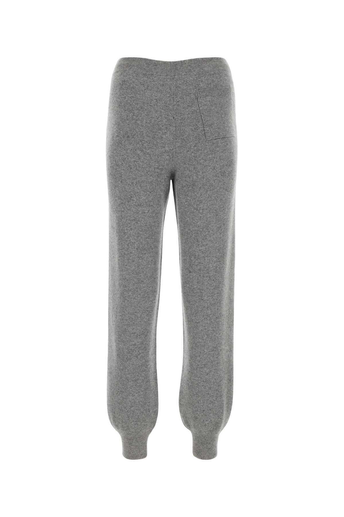 Luxe Cashmere Knit Joggers In Gray Product Image