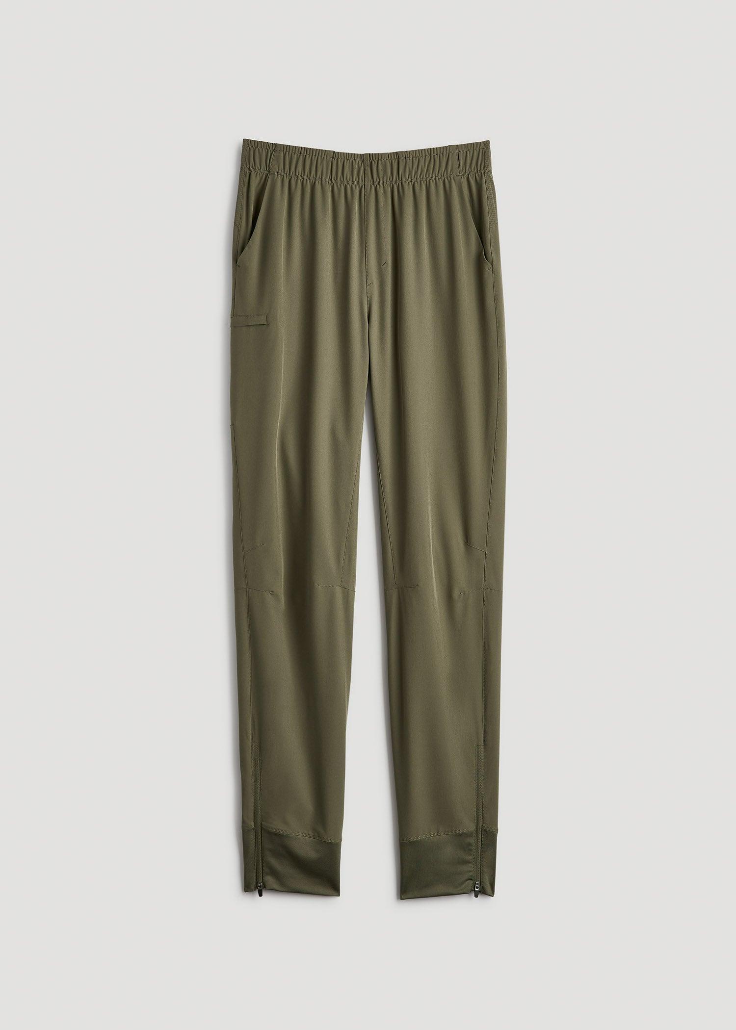 Featherweight Perforated Training Joggers for Tall Men in Olive Male Product Image