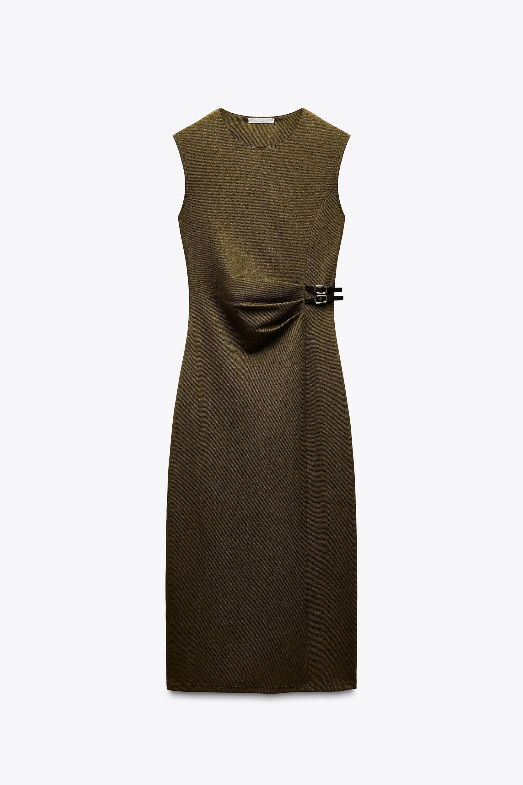 TWILL MIDI DRESS Product Image