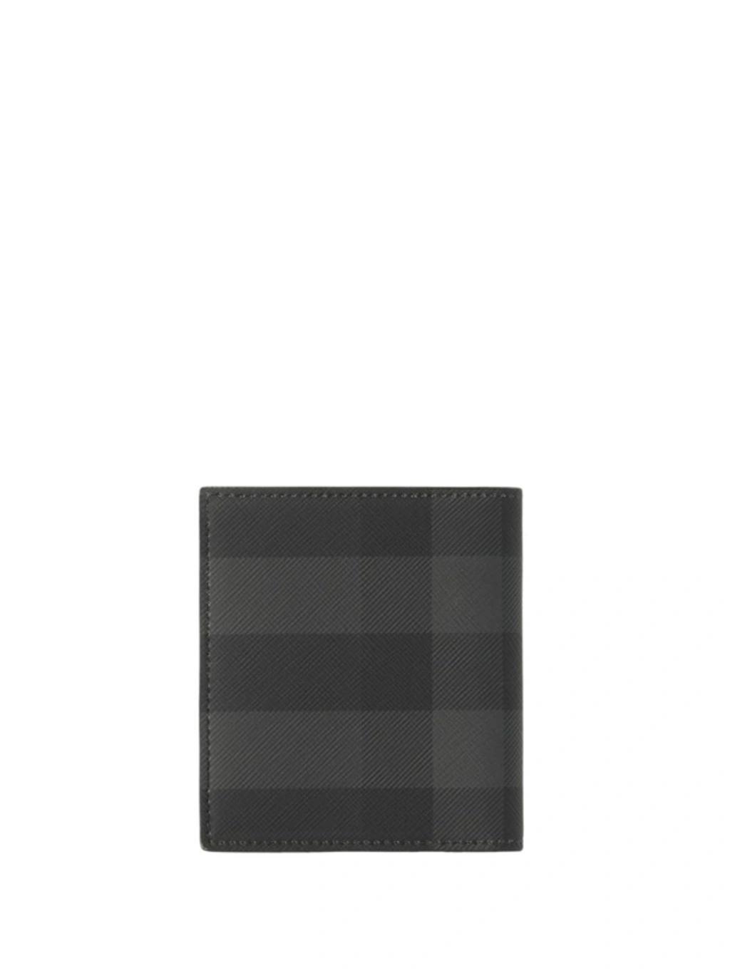 BURBERRY Logo-lettering Bi-fold Wallet In Schwarz Product Image