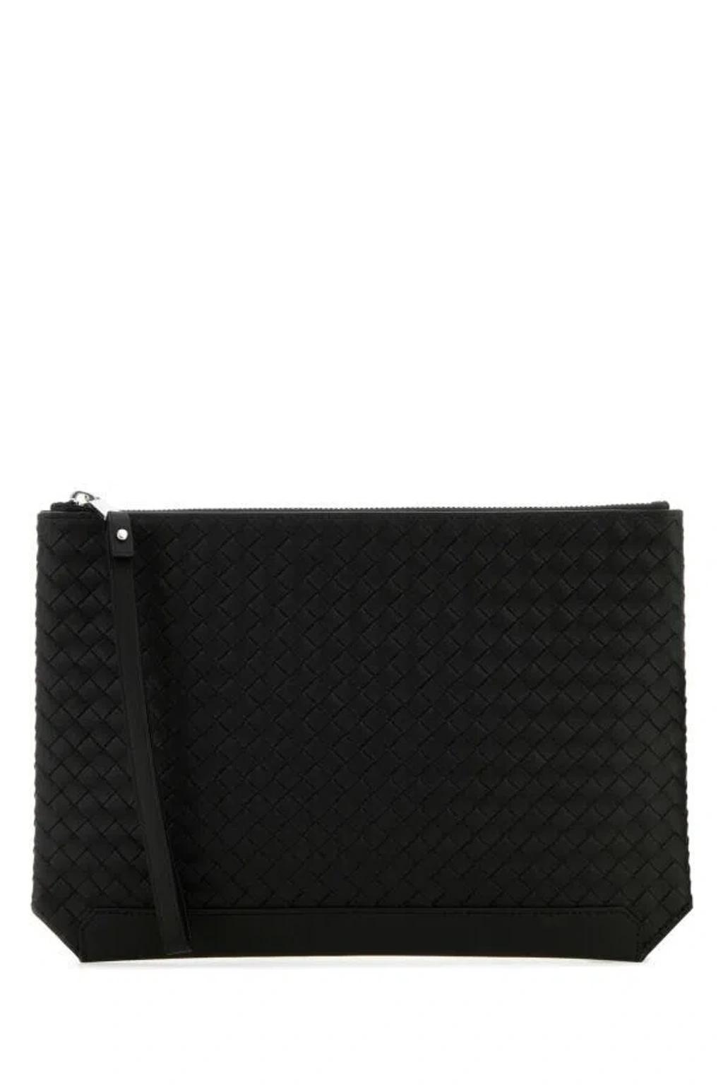 TOM FORD Horizontal Grain Leather Zipper Cardholder Accessories In Blue Product Image