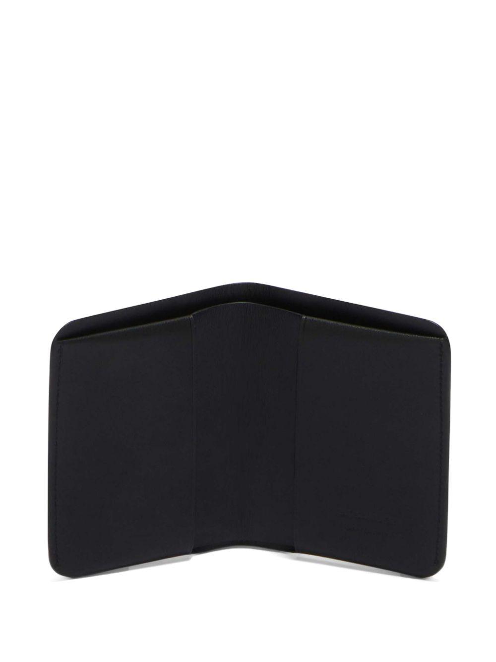 JIL SANDER Logo-debossed Leather Wallet In Black Product Image