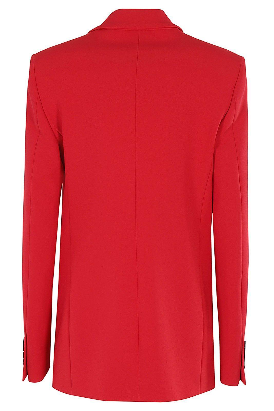 MSGM Single-breasted Tailored Blazer In Rojo Product Image