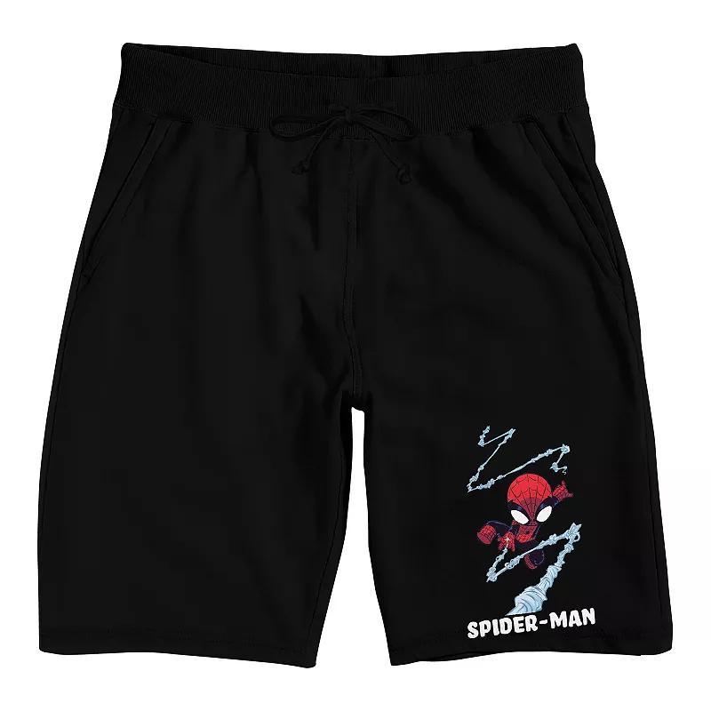 Men's Marvel Universe Chibi Spider-Man Sweat Shorts Product Image