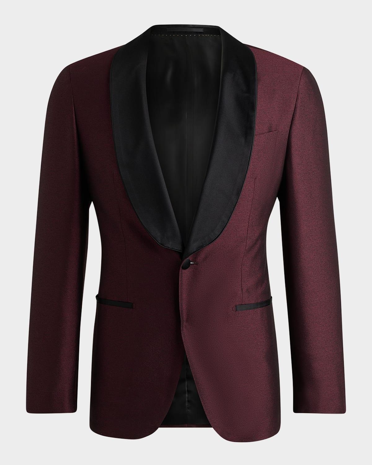 Mens Heston Silk Shawl Lapel Tuxedo Jacket Product Image