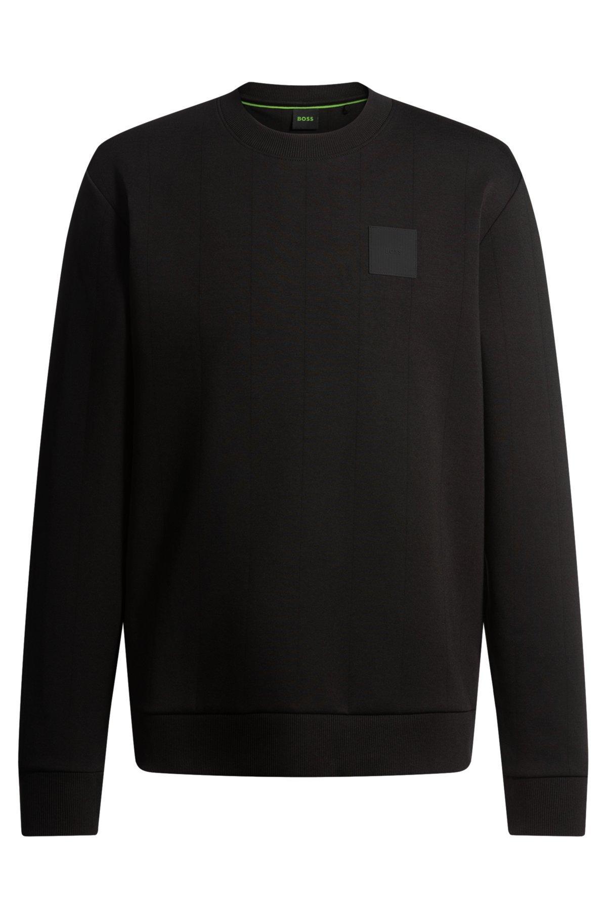 Sweatshirt with drop-needle stitching Product Image