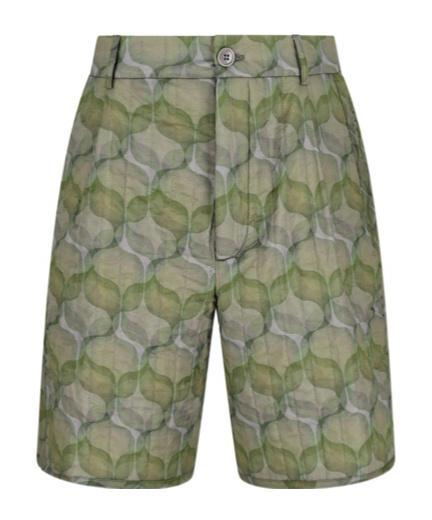 DRIES VAN NOTEN Belt-loop Shorts In Gray Product Image