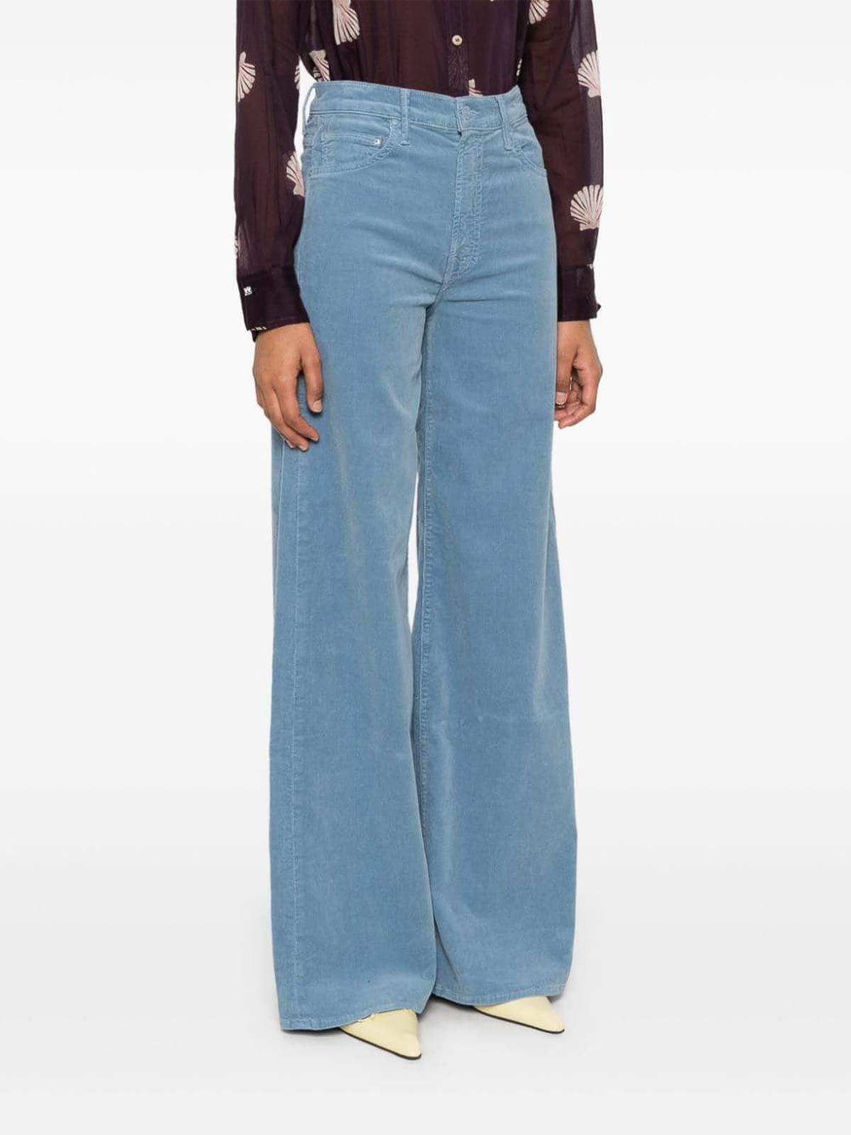 MOTHER Casual Pants In Blue Product Image