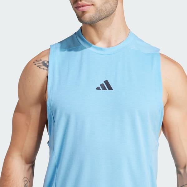 adidas Designed for Training Workout Tank Top Crystal Sand M Mens Product Image