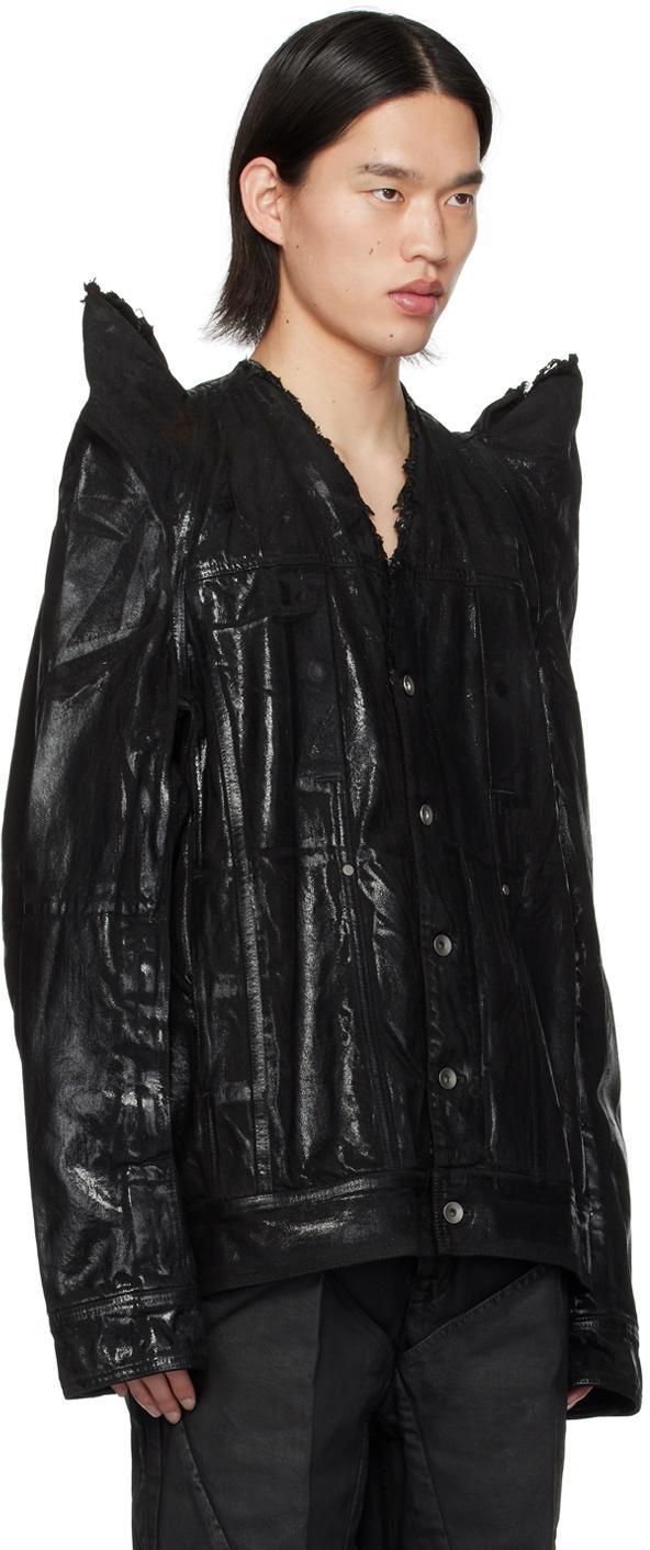 RICK OWENS Tec Worker Denim Jacket In Black Product Image