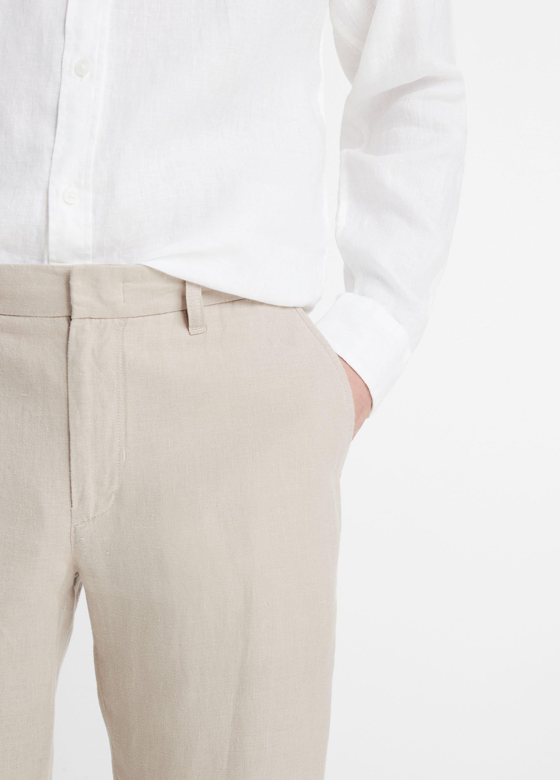 Mens Relaxed Hemp Griffith Pant, Pumice Rock, Size 38 Vince Product Image