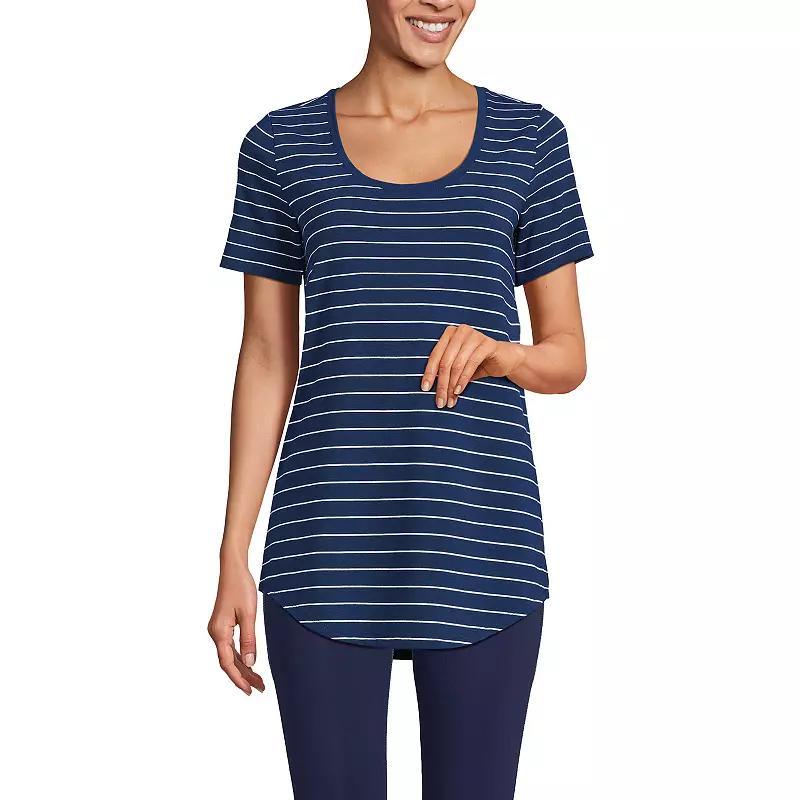 Women’s Lands' End Short Sleeve Tunic T-Shirt, Women's,  Product Image