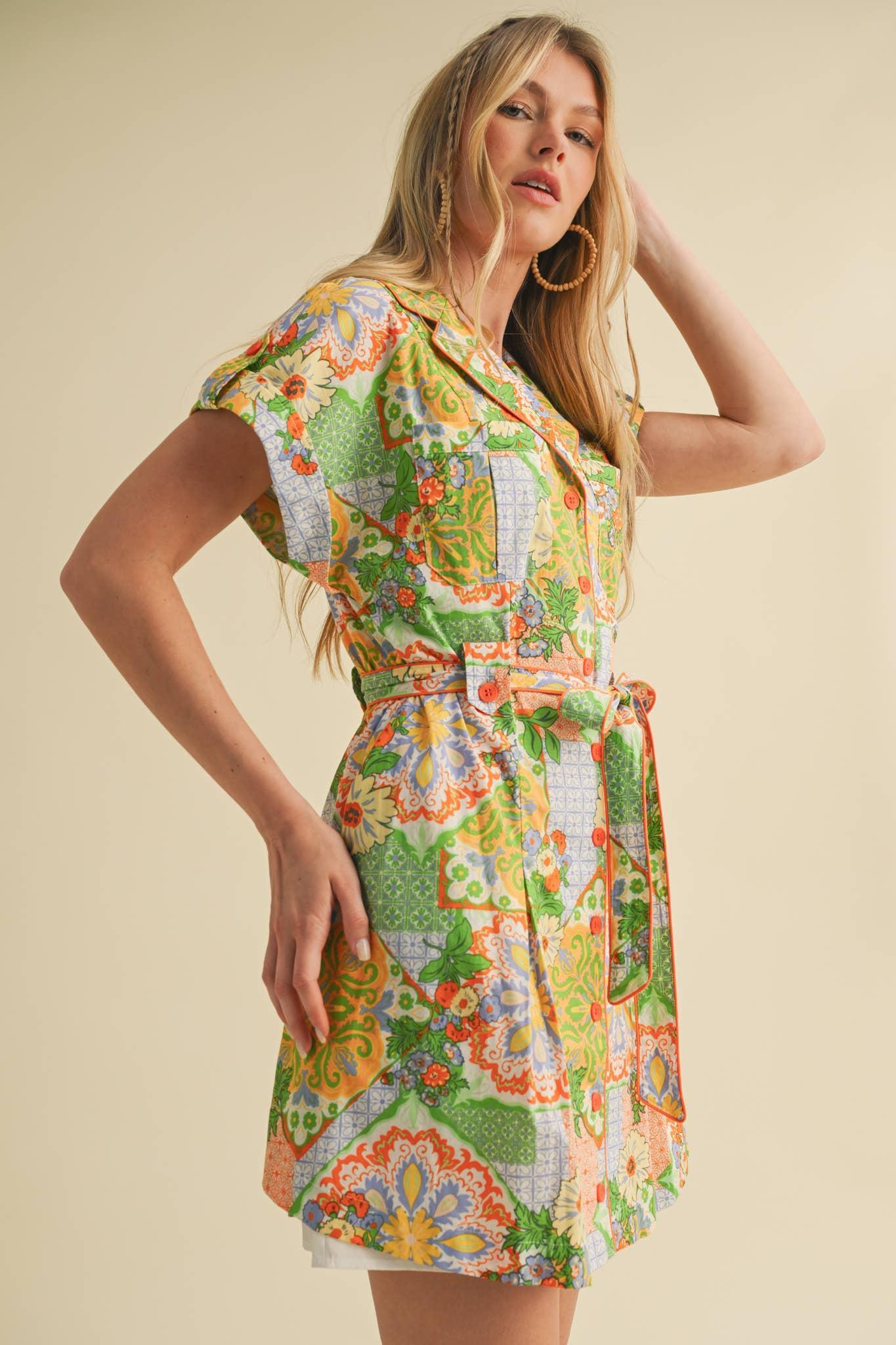 Patchwork Button Down Mini Product Image