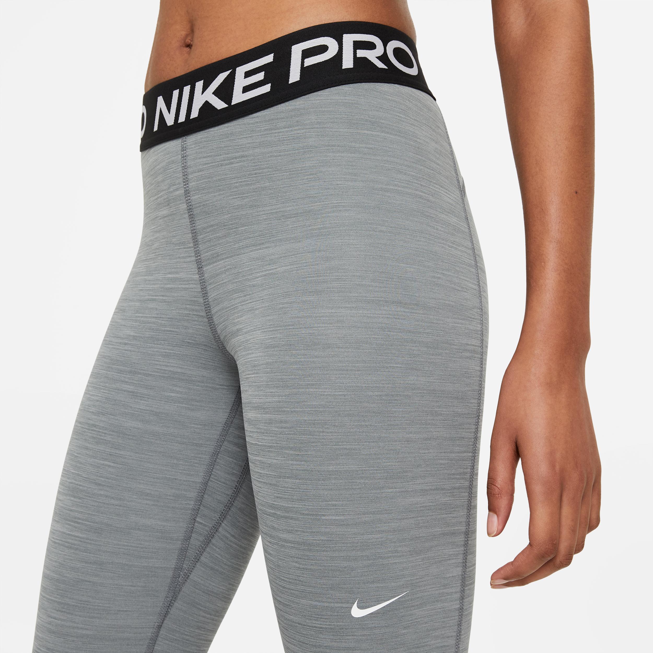 Womens Nike Pro Mid-Rise Mesh-Paneled Leggings | CZ9779-084 Product Image