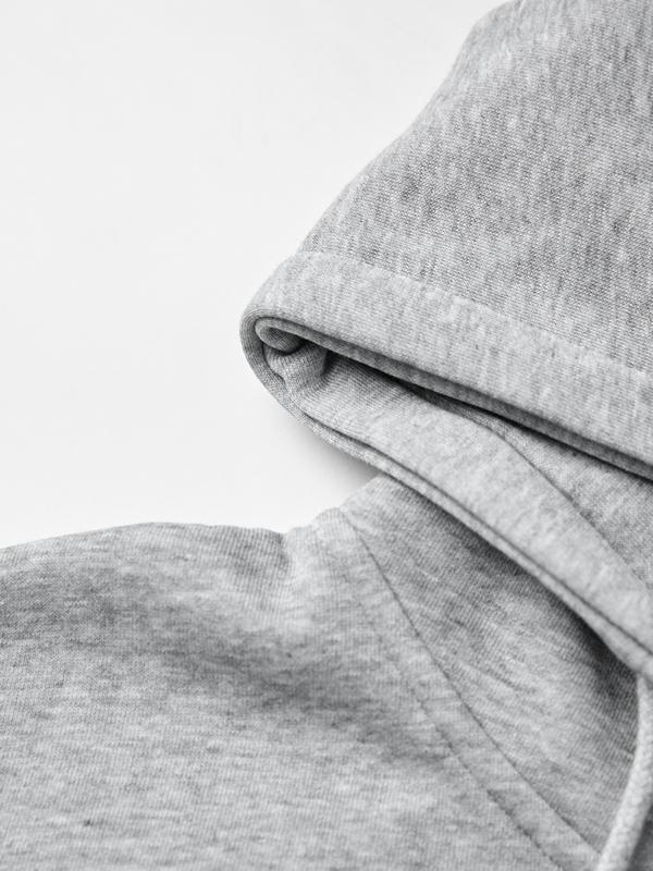 Oversized Zip Up Gray Hoodie Product Image