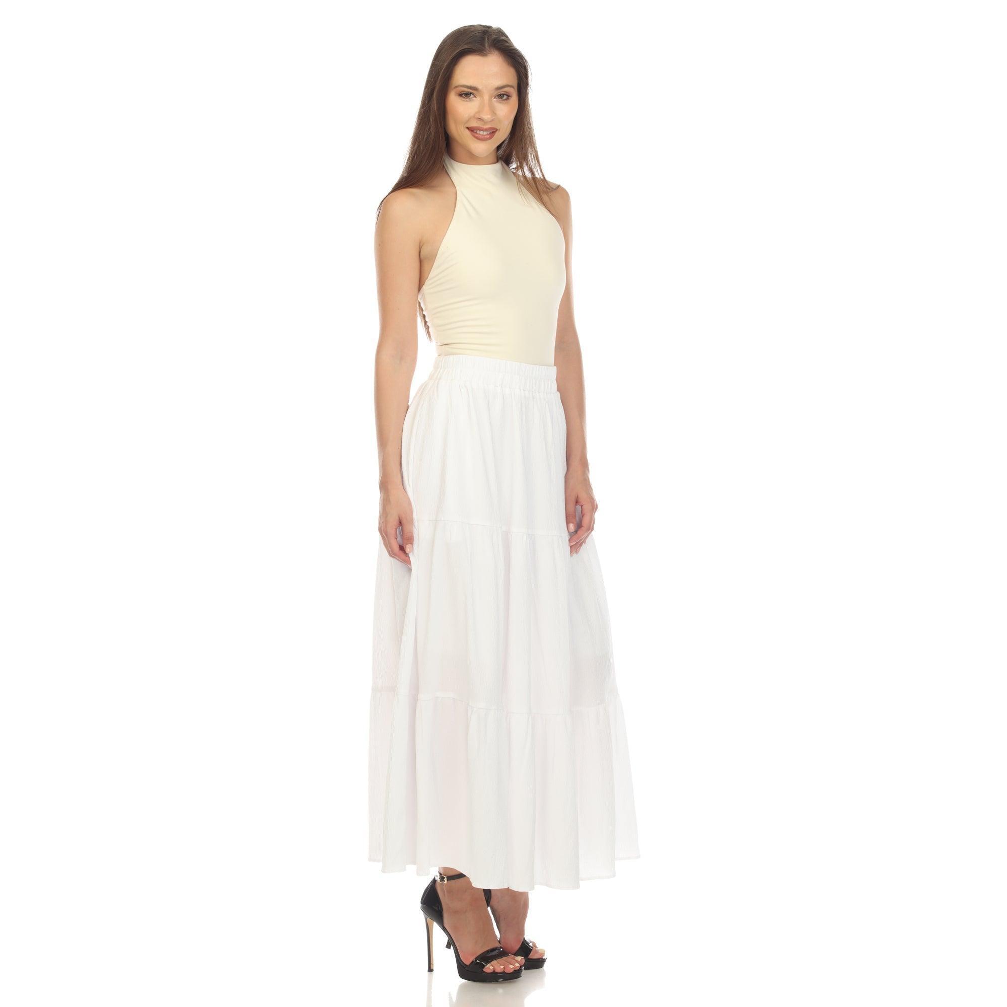 Pleated Tiered Maxi Skirt Product Image