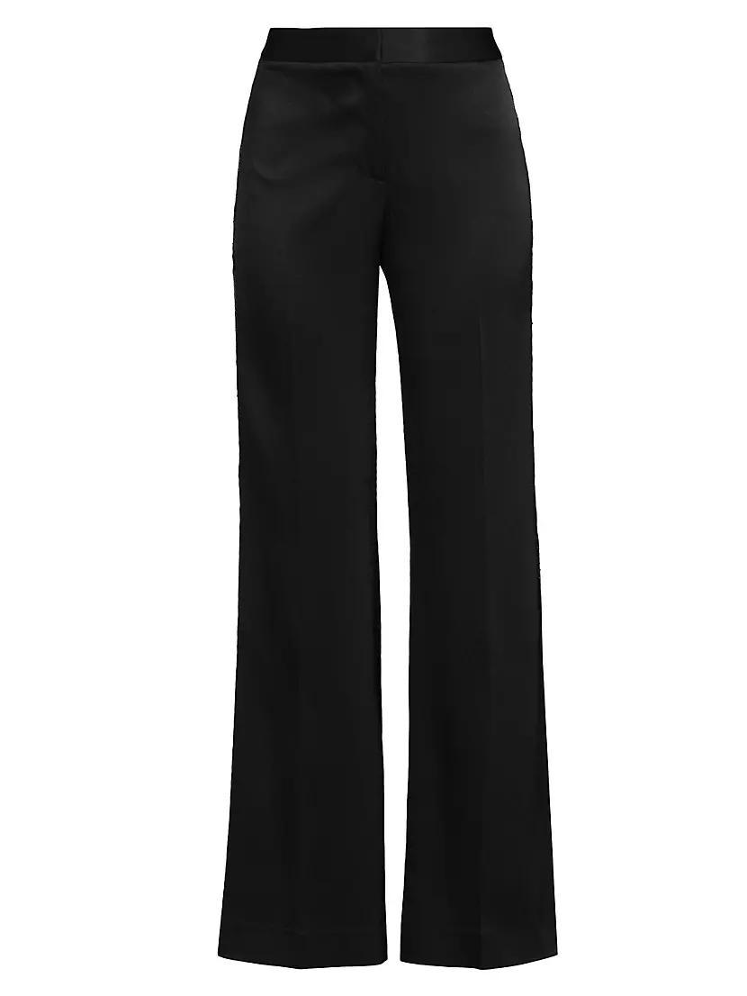 Womens Fallon Lace Mid-Rise Flared Pants Product Image