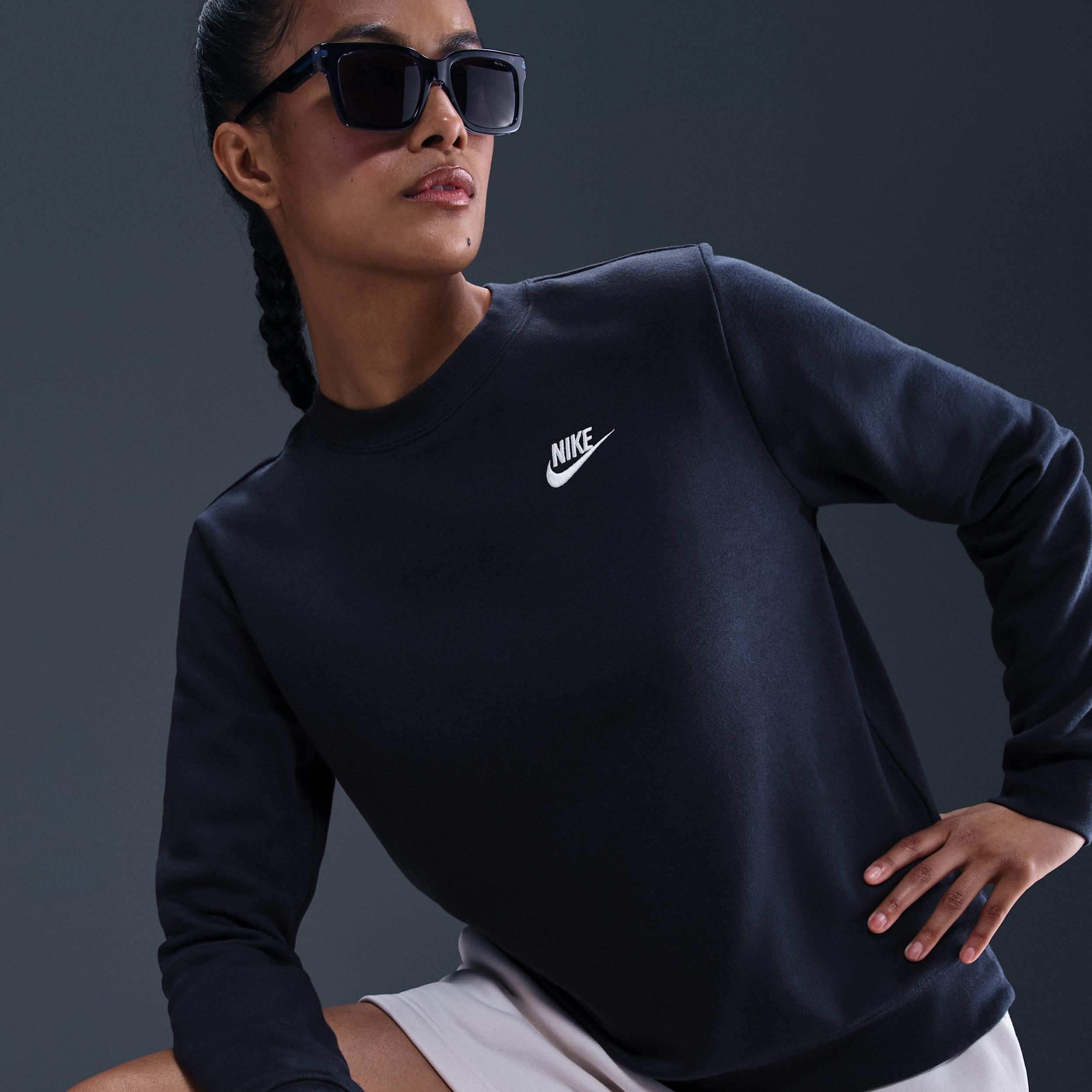 Women's Nike Sportswear Club Fleece Crew-Neck Sweatshirt Product Image