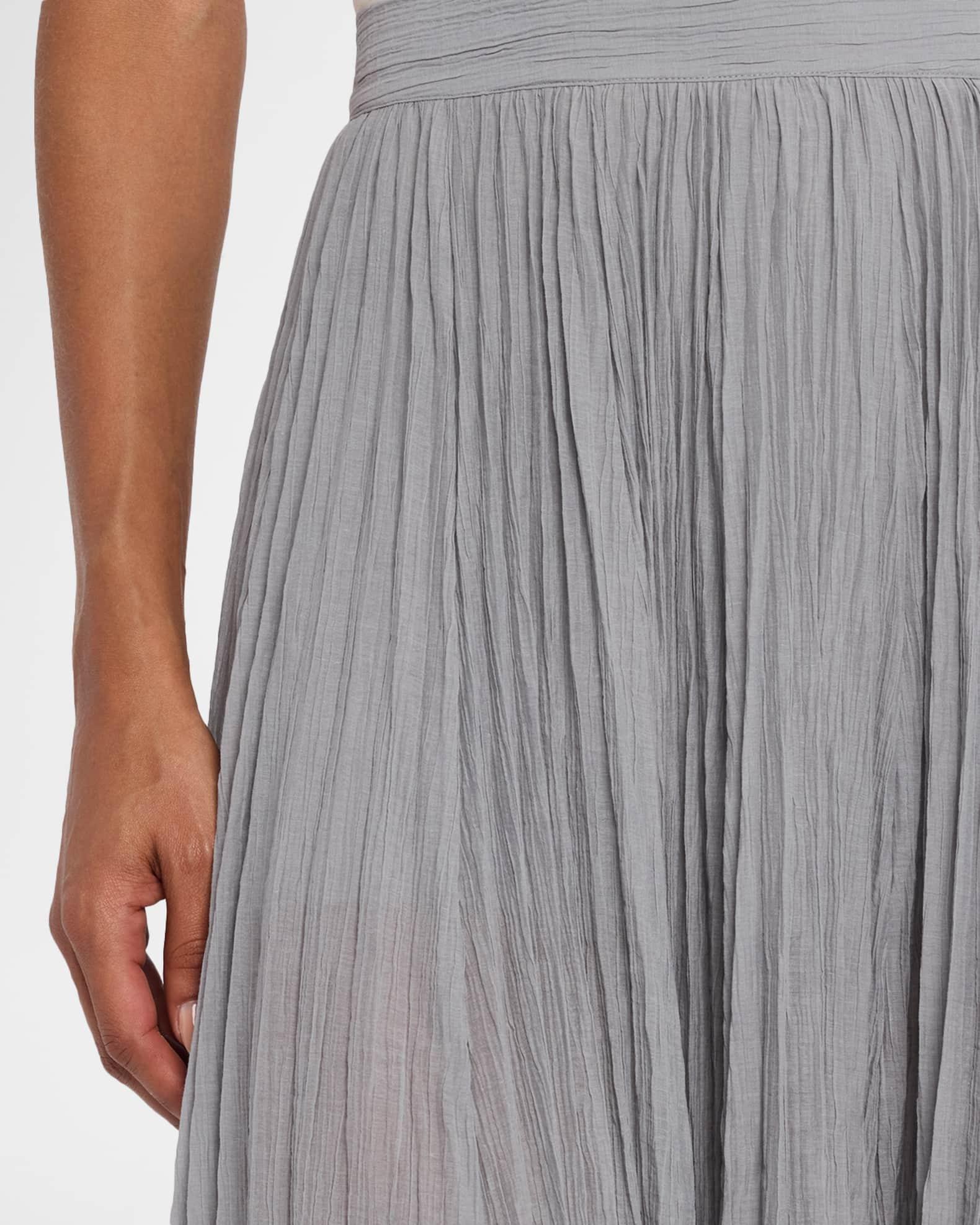 Crinkled Plisse Maxi Skirt Product Image
