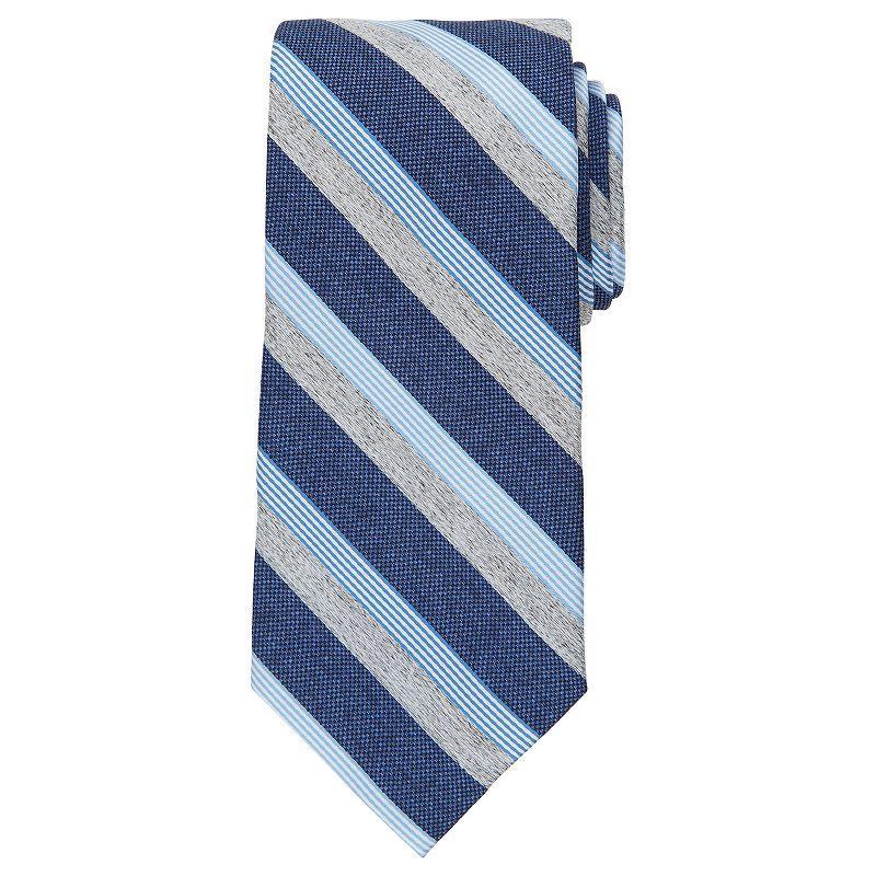 Mens Bespoke Striped Tie, Blue Madison Product Image