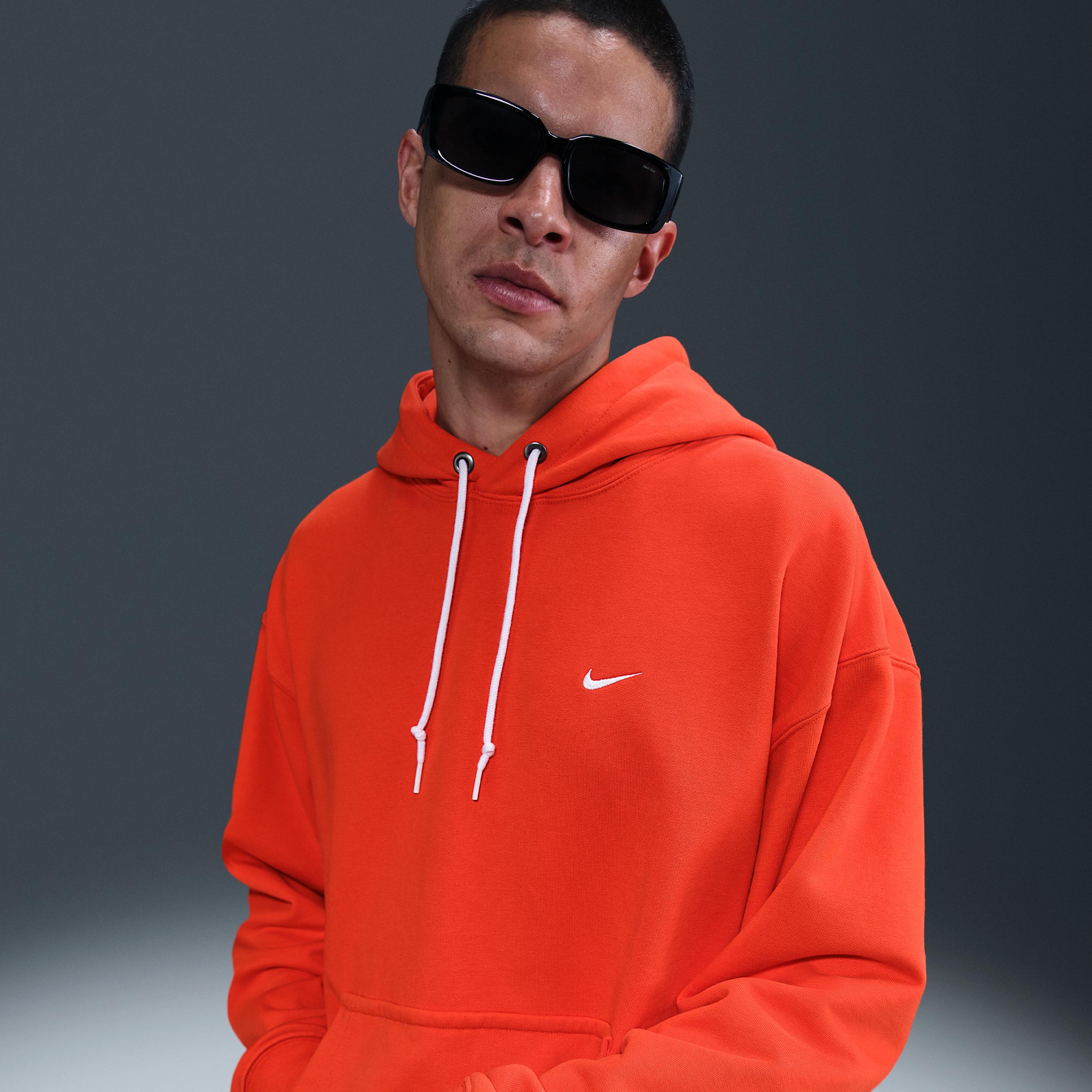 Nike Mens Solo Swoosh French Terry Pullover Hoodie | DX0813-633 Product Image