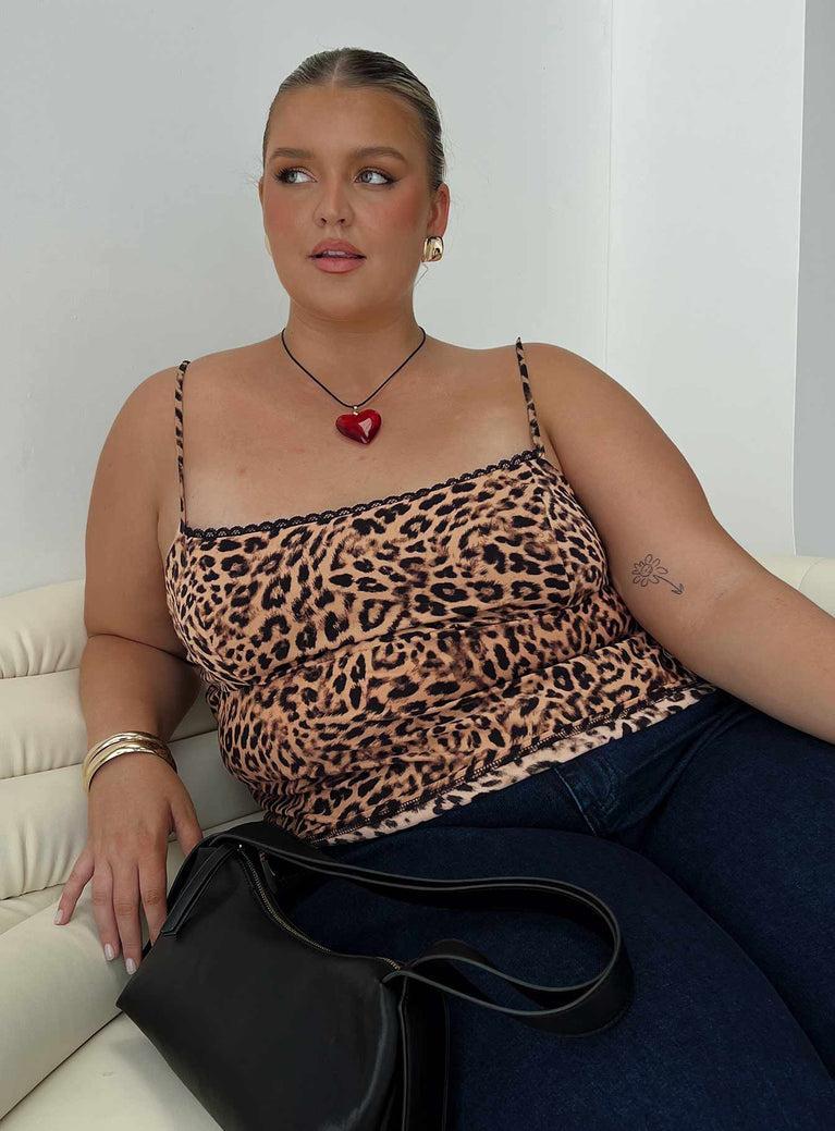 Jaquelyn Top Leopard Curve Product Image