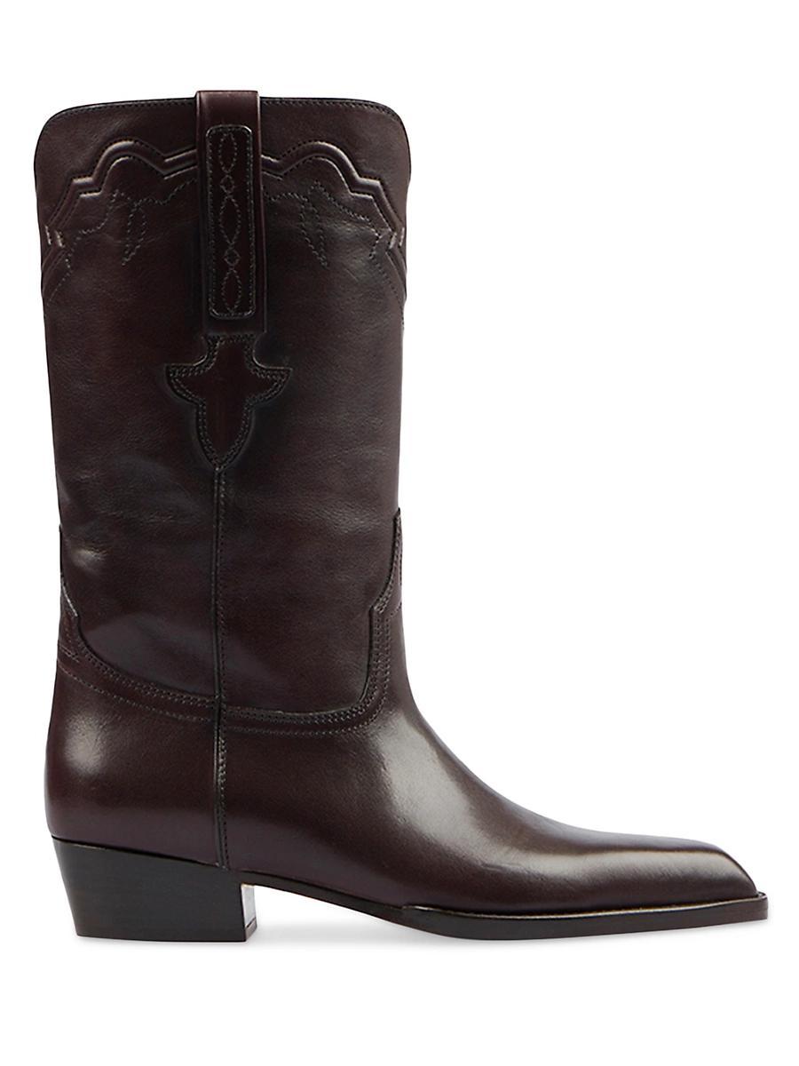 Womens Hilda 35MM Leather Boots Product Image