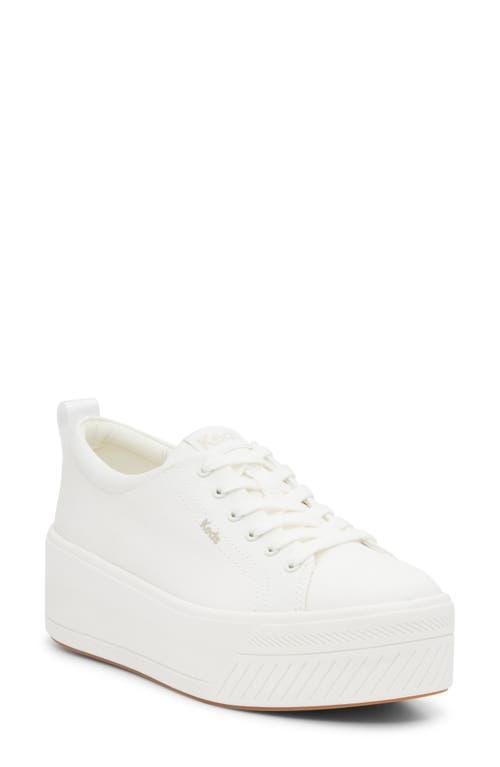 Keds Womens Skyler Canvas Lace-Up Platform Casual Sneakers from Finish Line Product Image