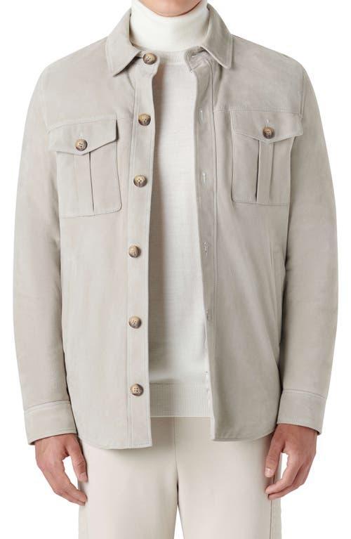 Mens Suede Shirt Jacket Product Image