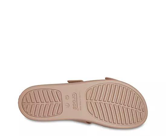 Crocs Womens Brooklyn Buckle Low Wedge Sandal Product Image