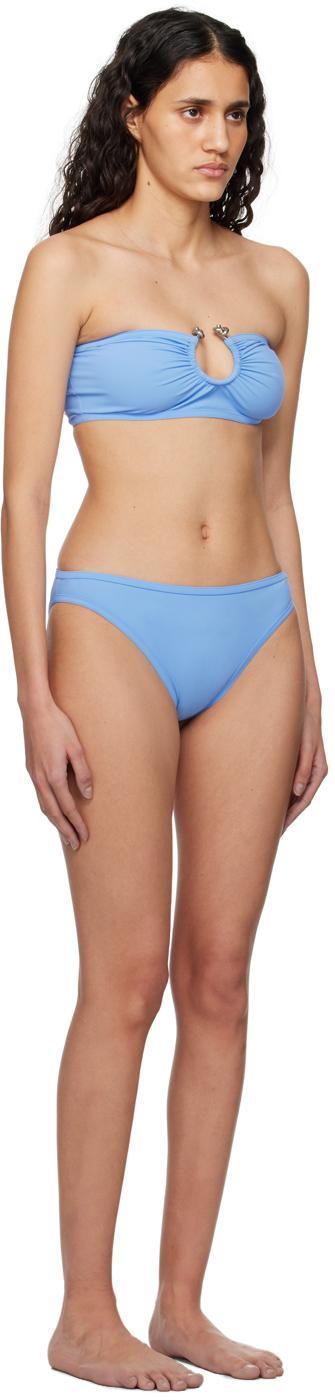 BOTTEGA VENETA Knot Ring Bikini In Blue Product Image