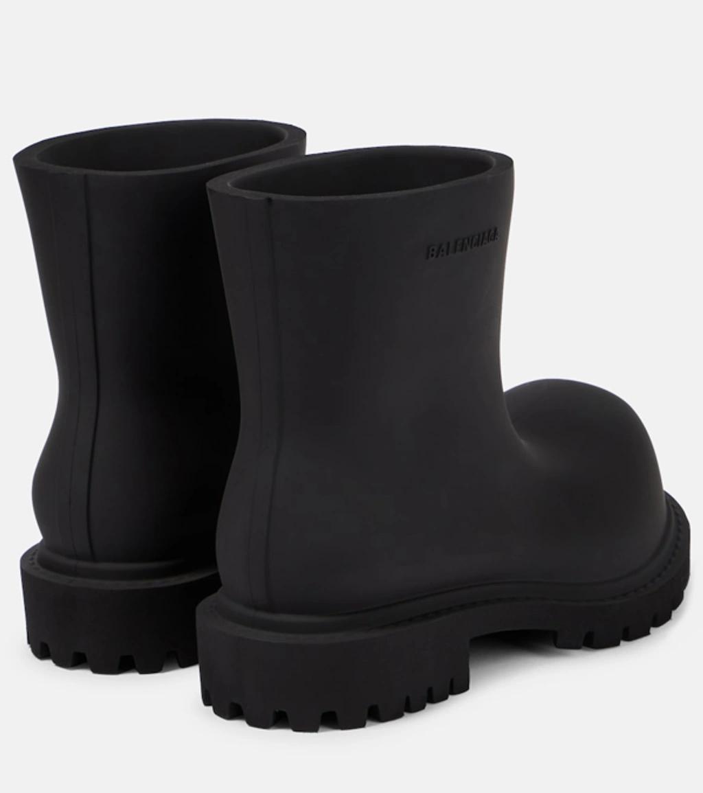 BALENCIAGA Logo-embossed Ankle Boots In Black Product Image