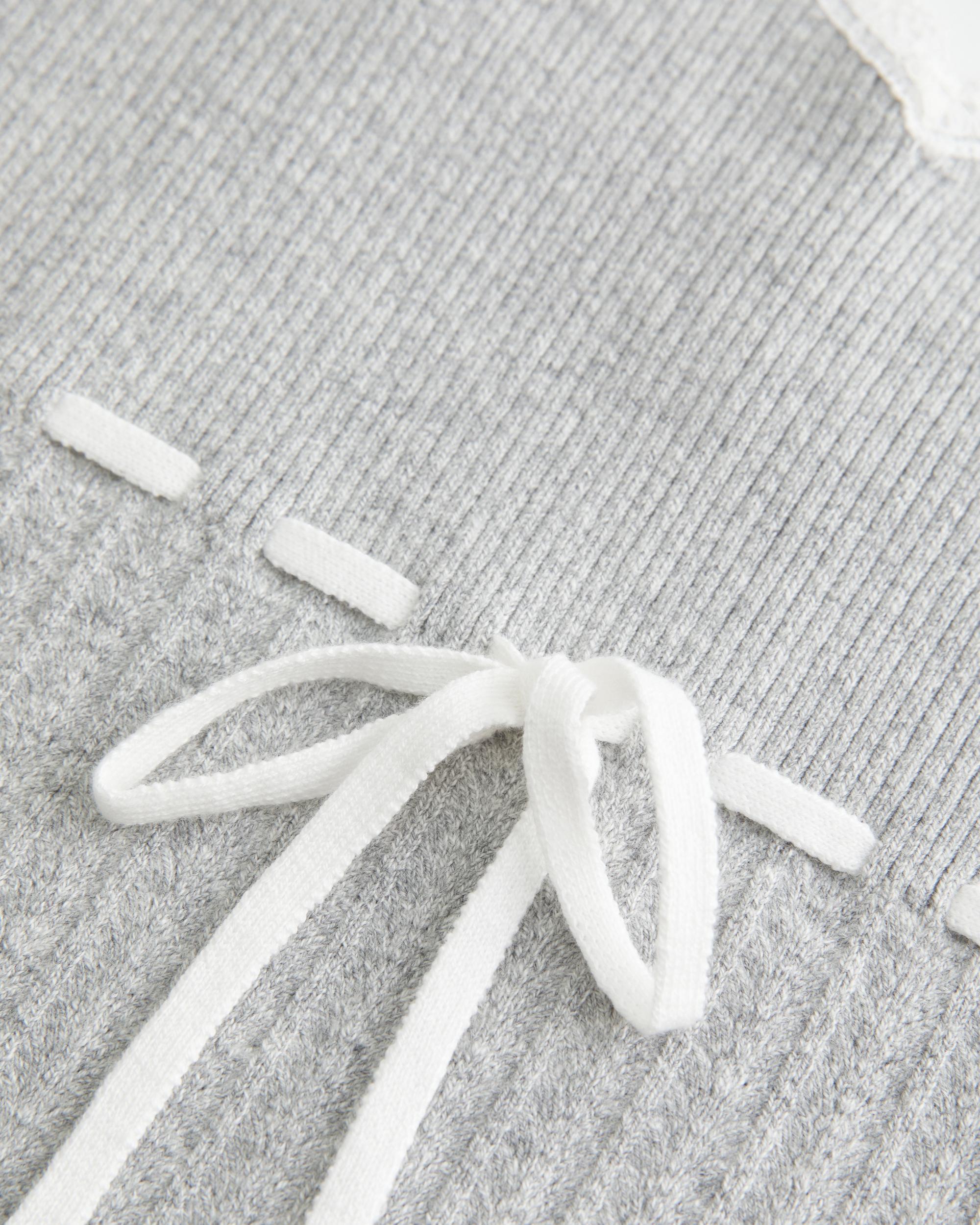 Tie-Front Sweater Tank Product Image