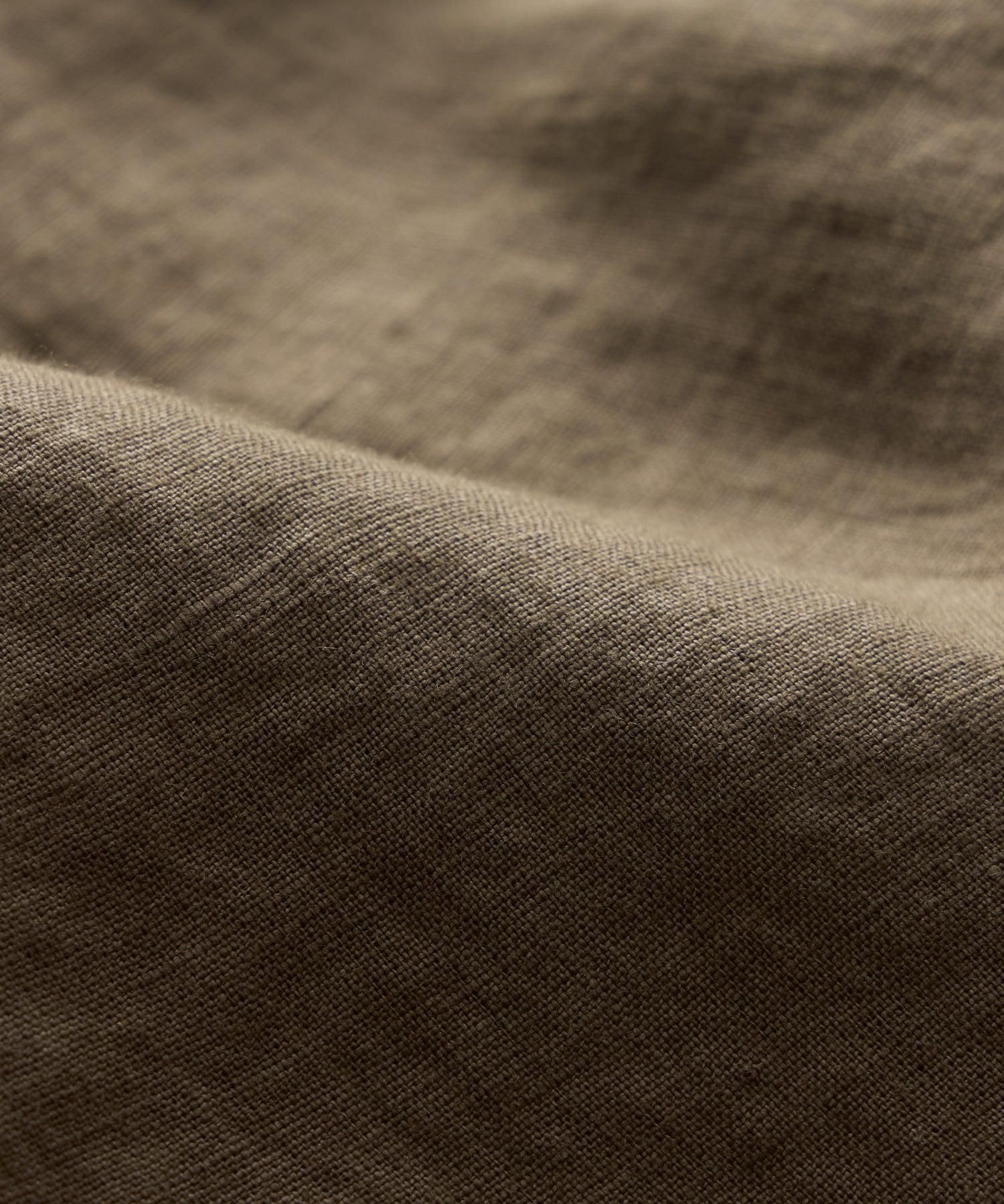 Cropped Sea Soft Irish Linen Camp Collar Shirt Product Image