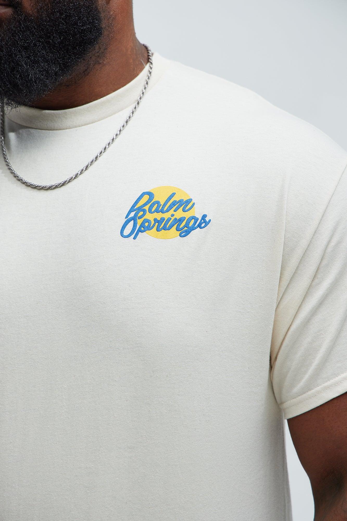 Palm Springs Lounge Short Sleeve Tee - Cream Product Image