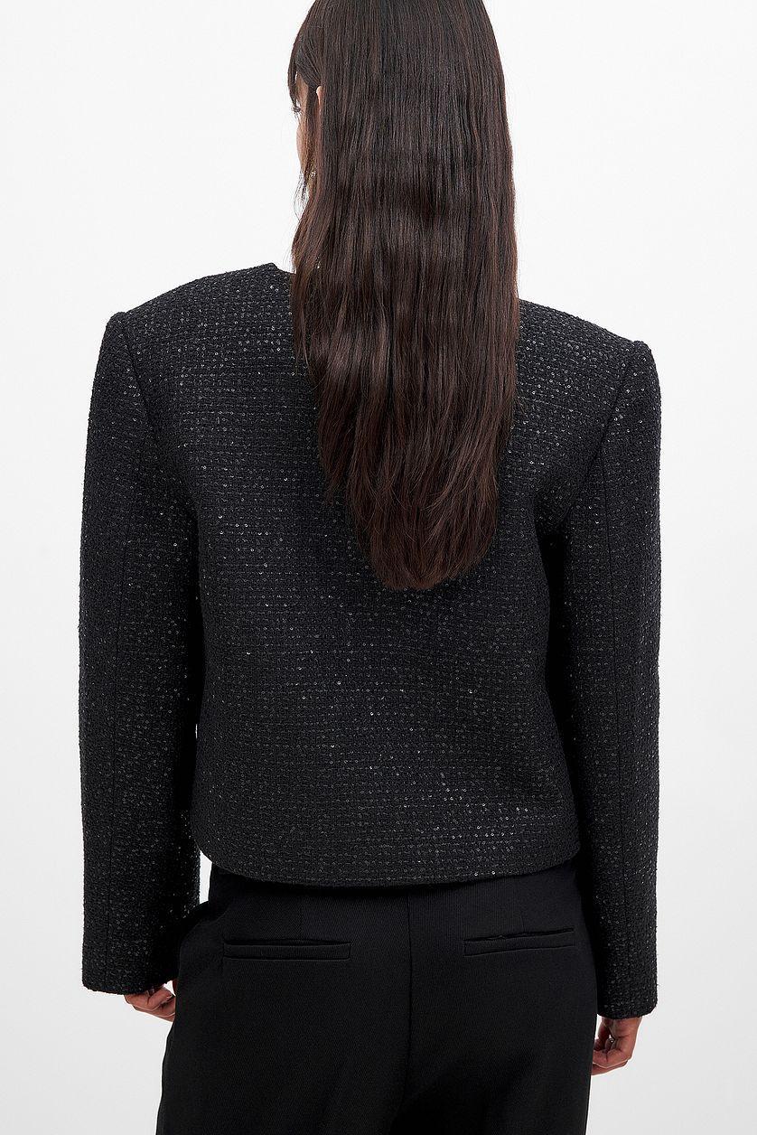 Sequin Tweed Jacket Product Image