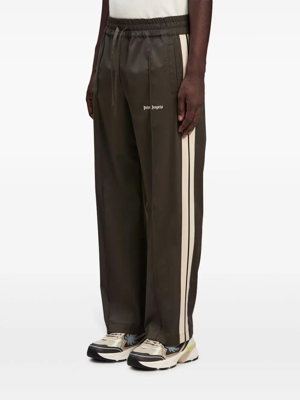 logo-embroidered wool track pants Product Image