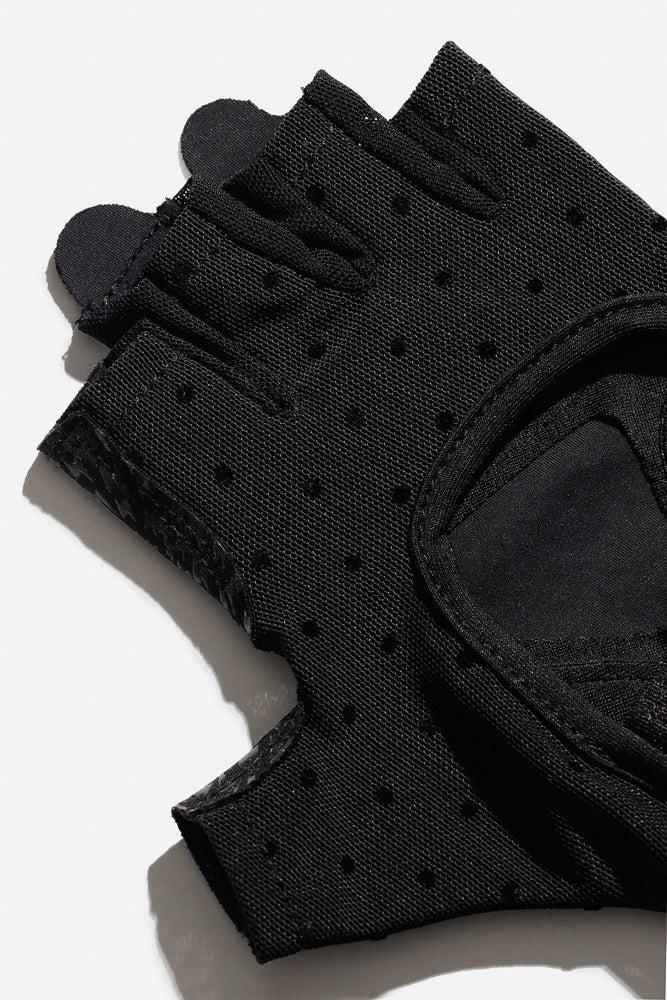 Luxe Mesh Training Gloves - Black Dot Product Image