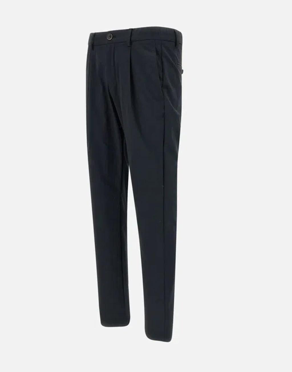 HERNO Unwashed Lightweight Scuba Pants In Black Product Image