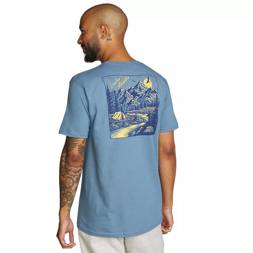 Men's Eddie Bauer Graphic Tee, Size: Small, Silver Product Image