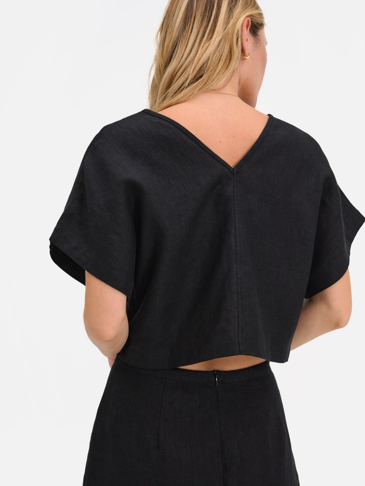 Organic Linen Midi Skirt Female Product Image