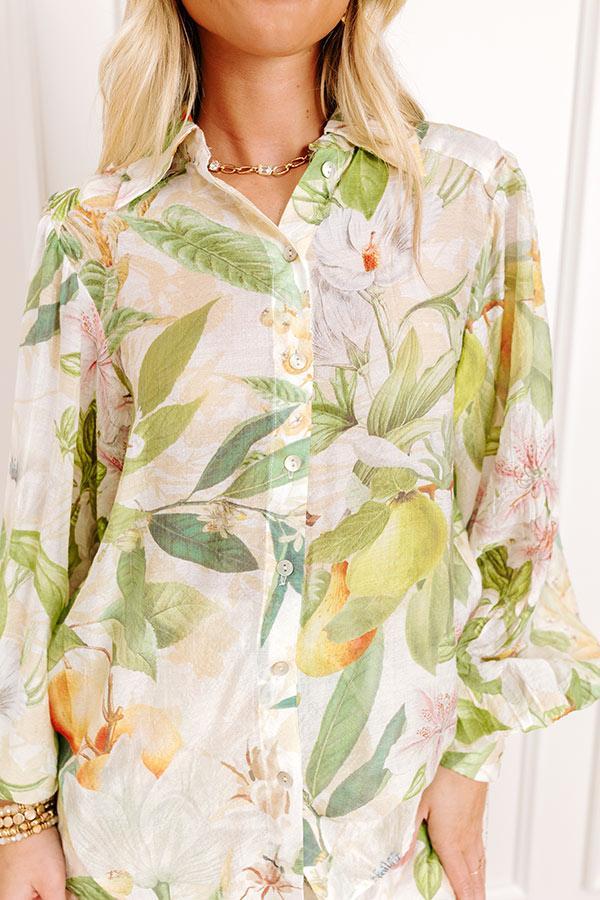 Tropical Bliss Button Up Top Product Image