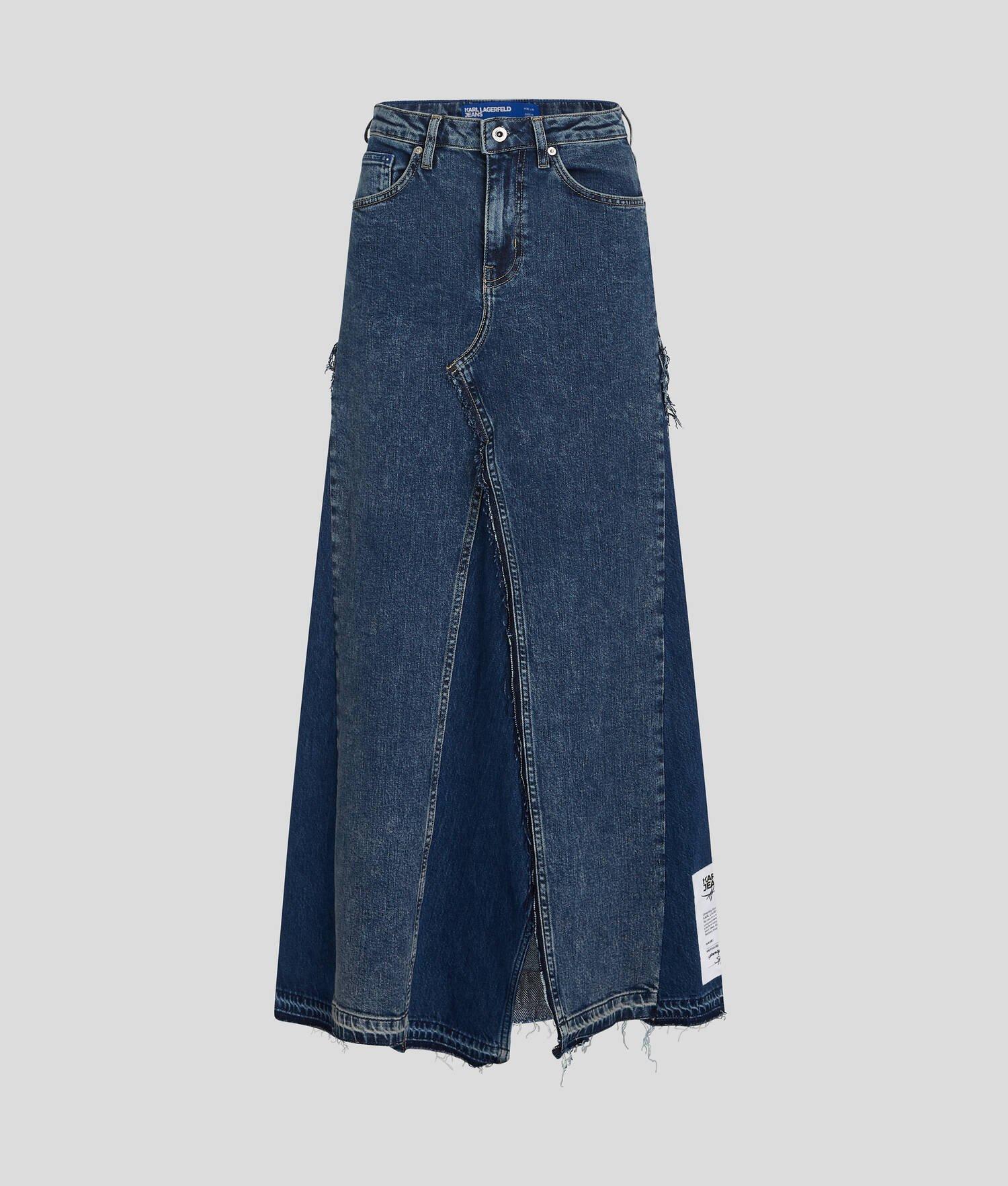 KLJ X ATELIER RESERVÉ DENIM MAXI SKIRT Product Image