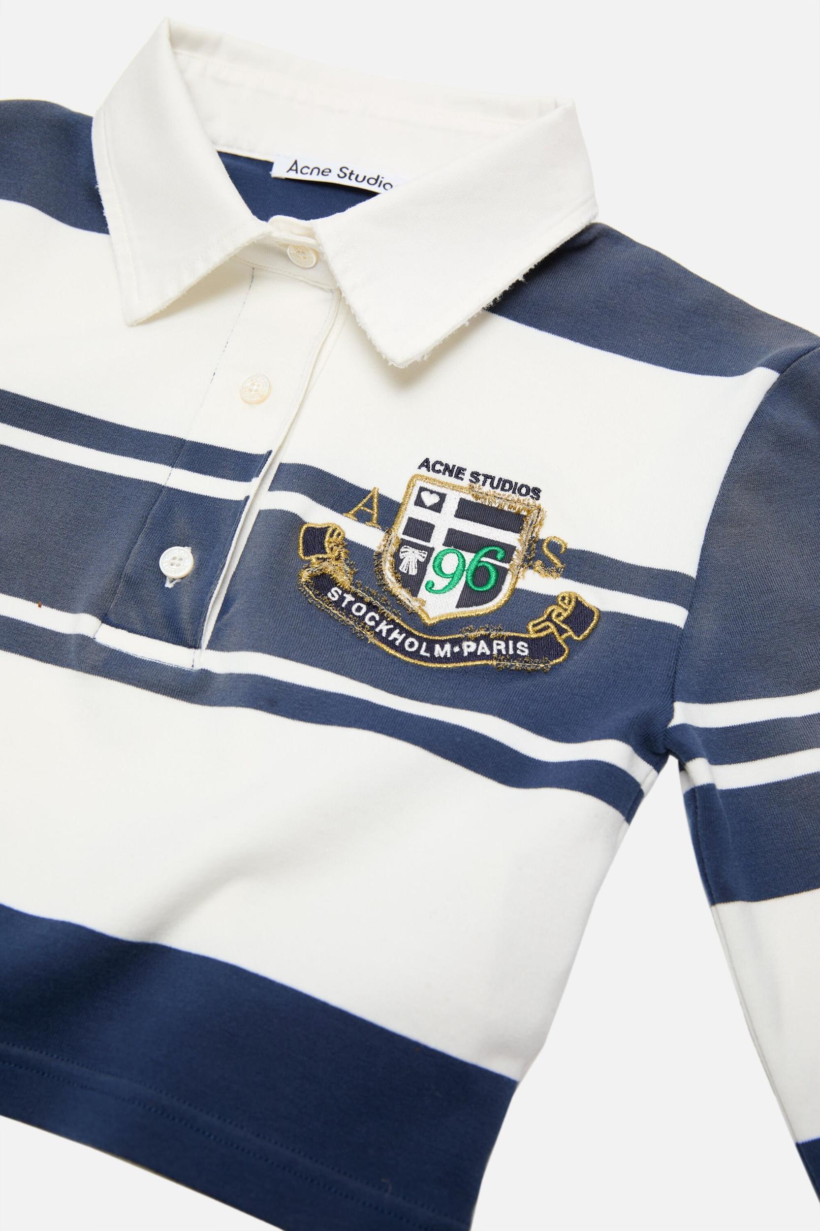 Cropped long sleeve polo Product Image