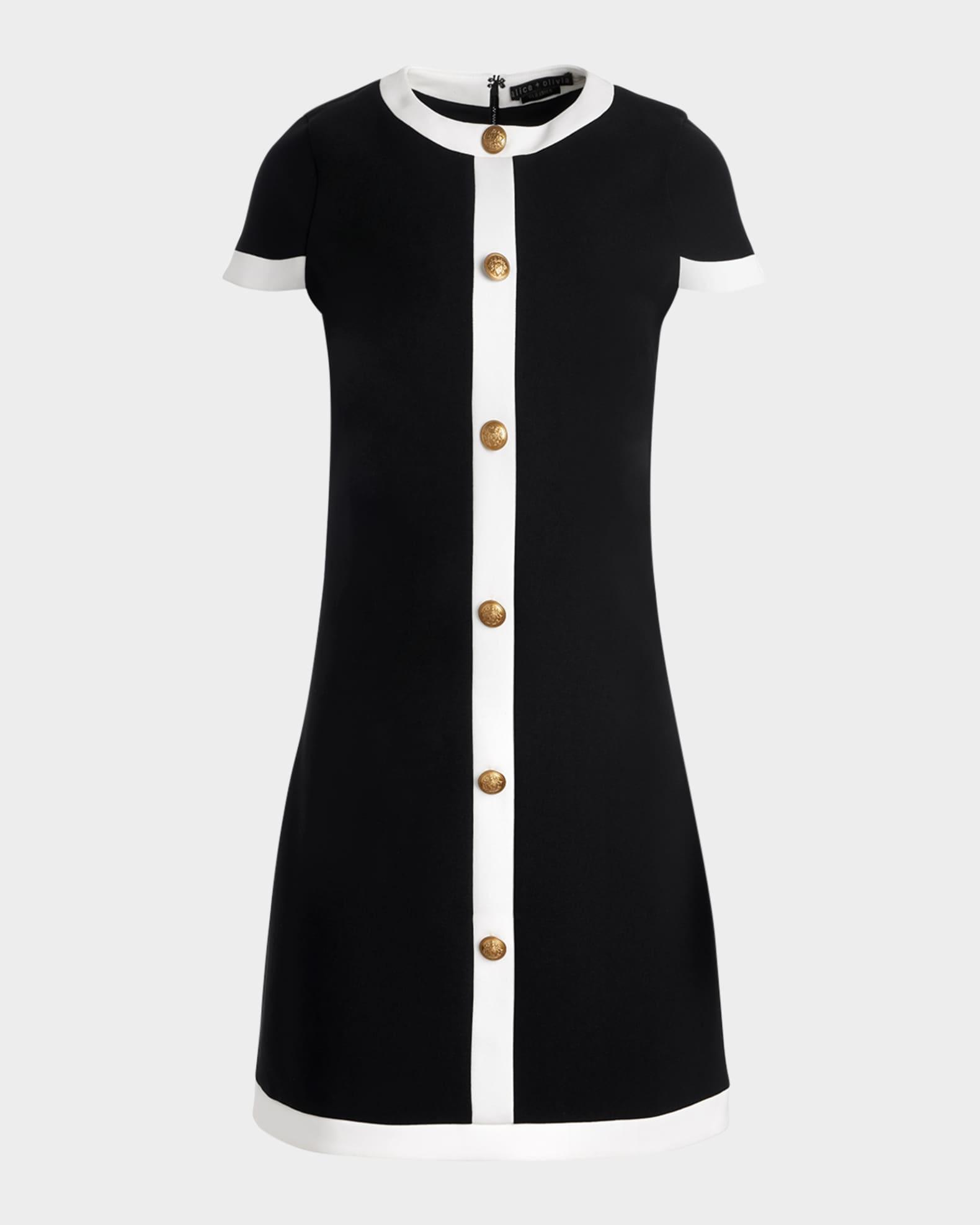 Coley Button-Front Mini Dress Product Image