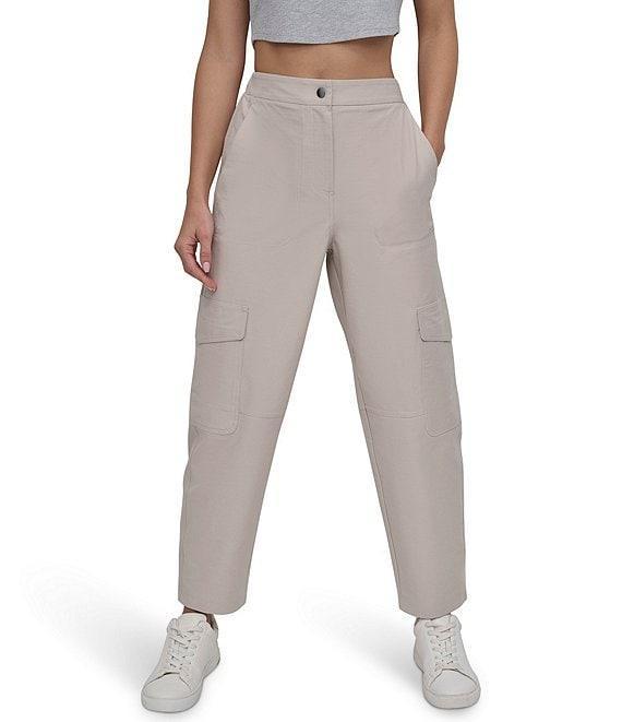 DKNY Sport by Donna Karen Knit Canvas Cargo Ankle Pant Product Image