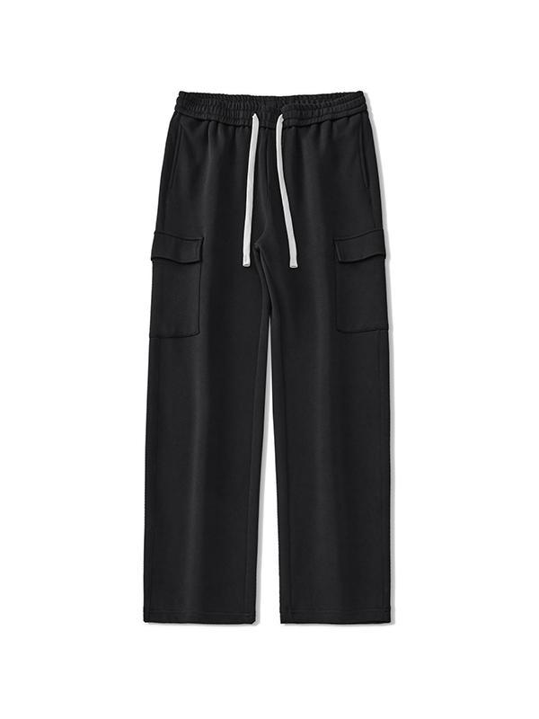 Men's Multi Pocket Drawstring Cargo Pants Product Image