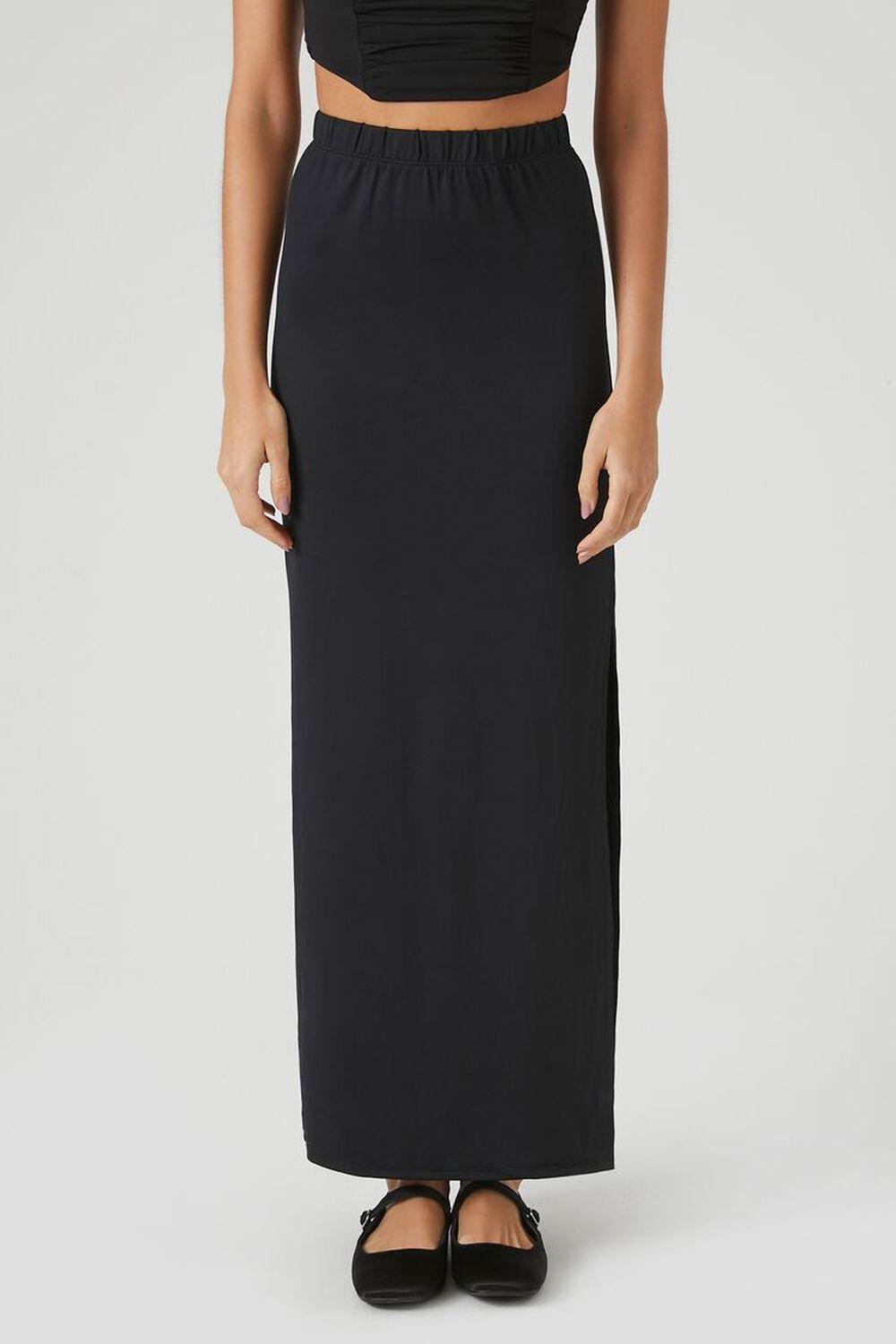 Maxi Slit Column Skirt | Forever 21 Product Image