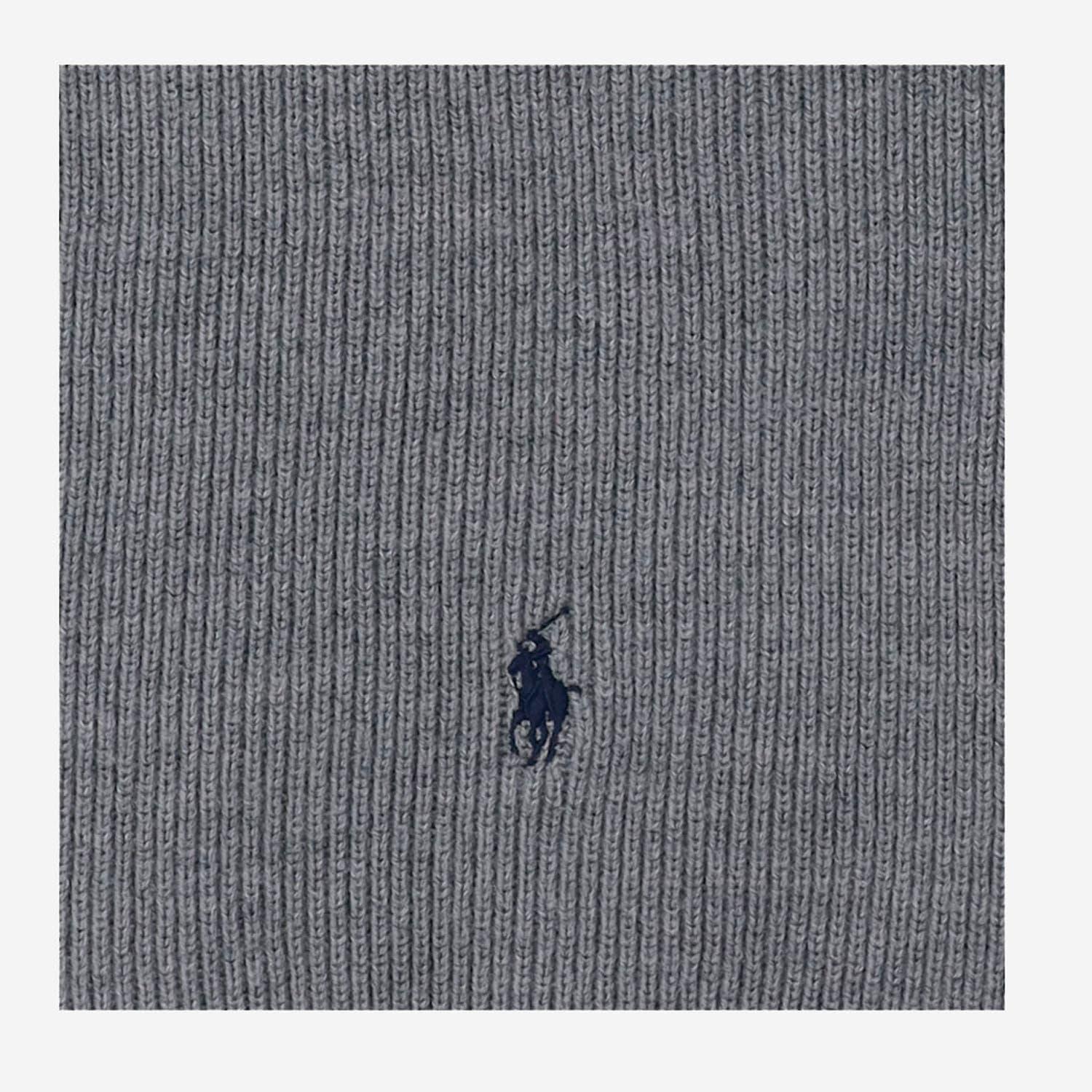 POLO RALPH LAUREN Wool Scarf With Logo In Grey Product Image